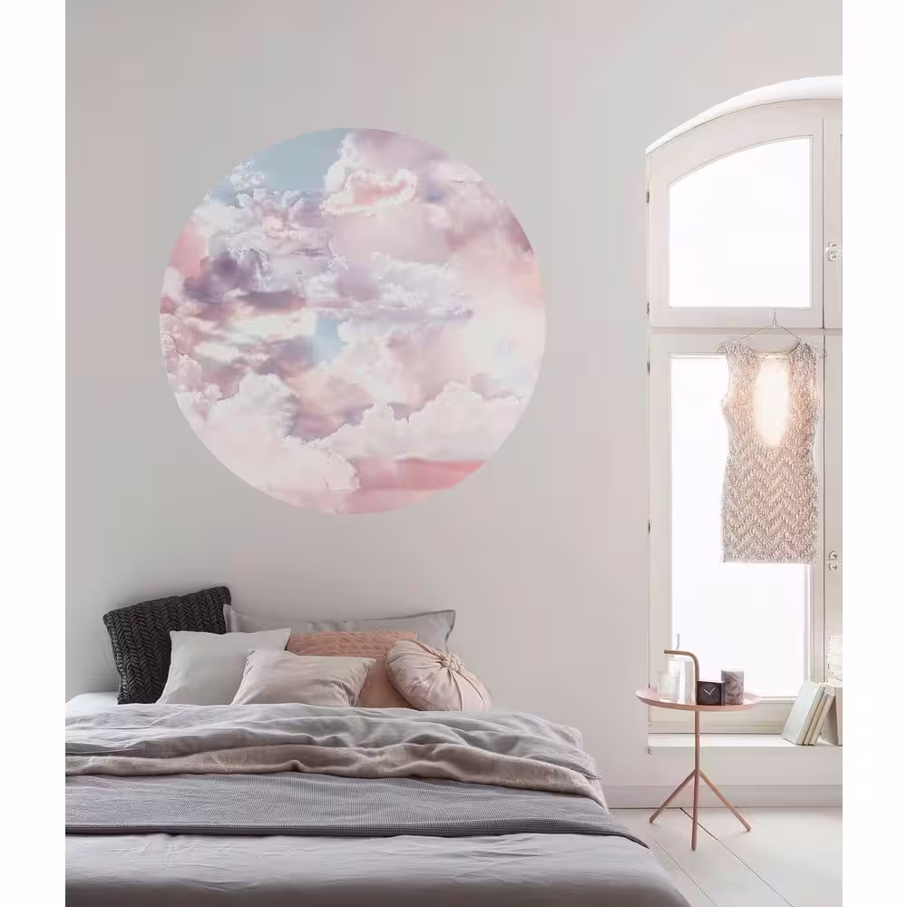 Komar Candy Sky Pink Non Woven Dot Decal