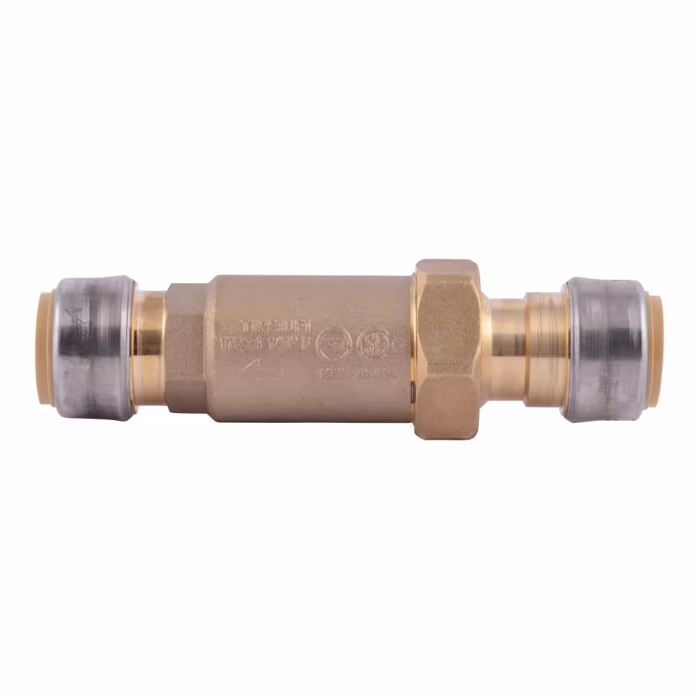 SharkBite 1 in. BF-1 Series Dual Check Backflow Preventer with SharkBite Connections