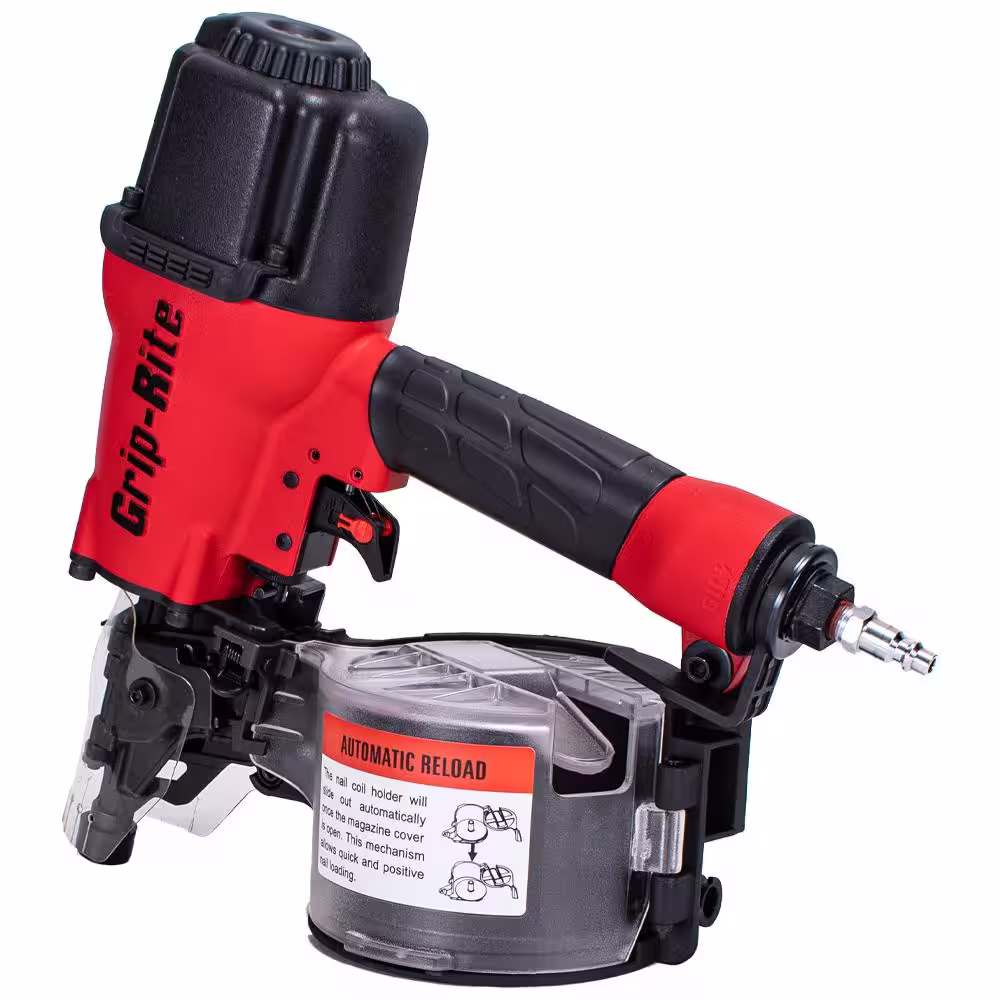 Grip-Rite 2-1/2 in. 15-Degree Wire and Plastic Collation Coil Siding Nailer