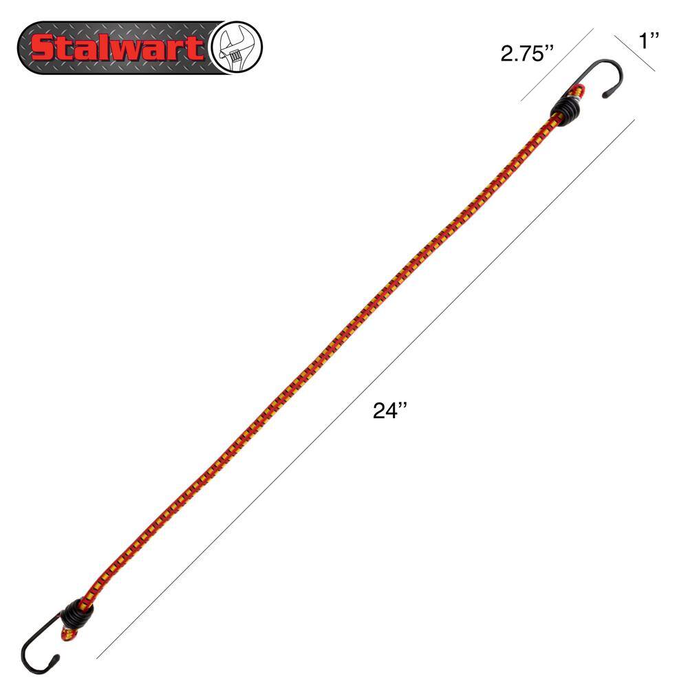 Stalwart 24 in. Bungee Cords (10-Pack)