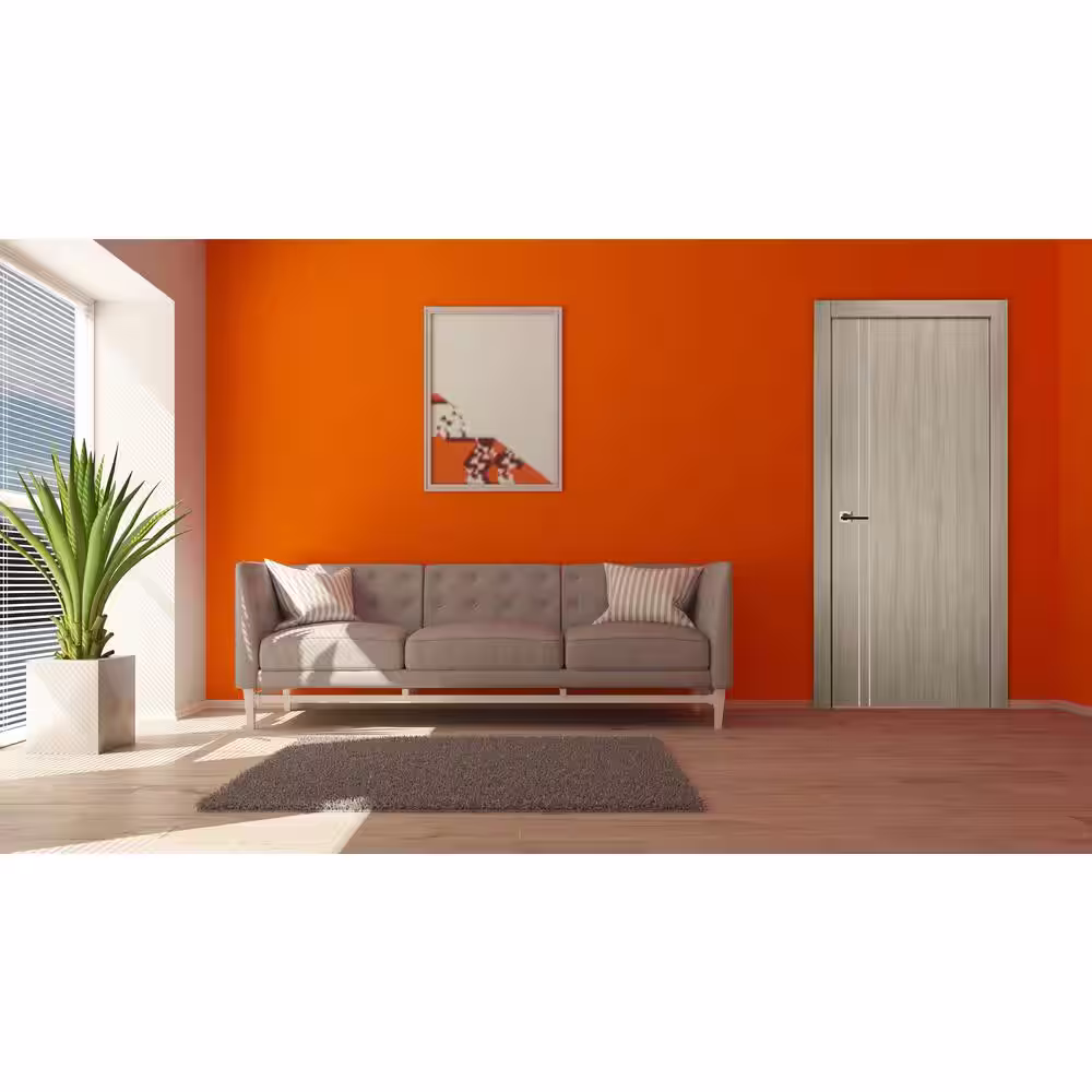 Belldinni Viola 2V 24 in. x 80 in. Left-Handed Solid Core Shambor Wood Composite Single Prehung Interior Door