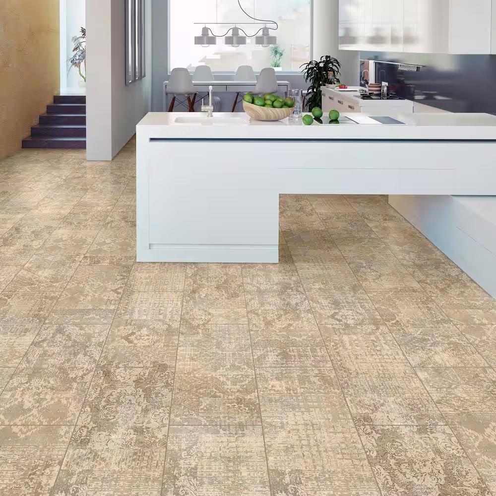 Lifeproof Ferrar 12 MIL x 12 in. W x 24 in. L Click Lock Waterproof Vinyl Tile Flooring (23.8 sqft/case)