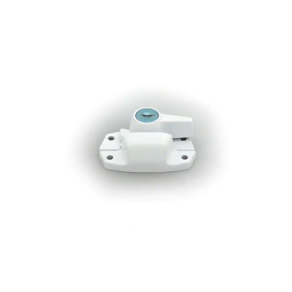 First Watch Security White Metal Keyed Window Sash Lock