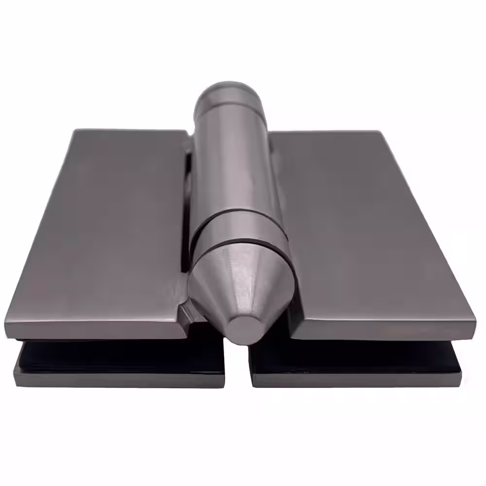 Richelieu Hardware 4-1/2 in. Stainless Steel Adjustable Spring-Loaded Pool Gate Hinge for Glass-to-Glass Mount