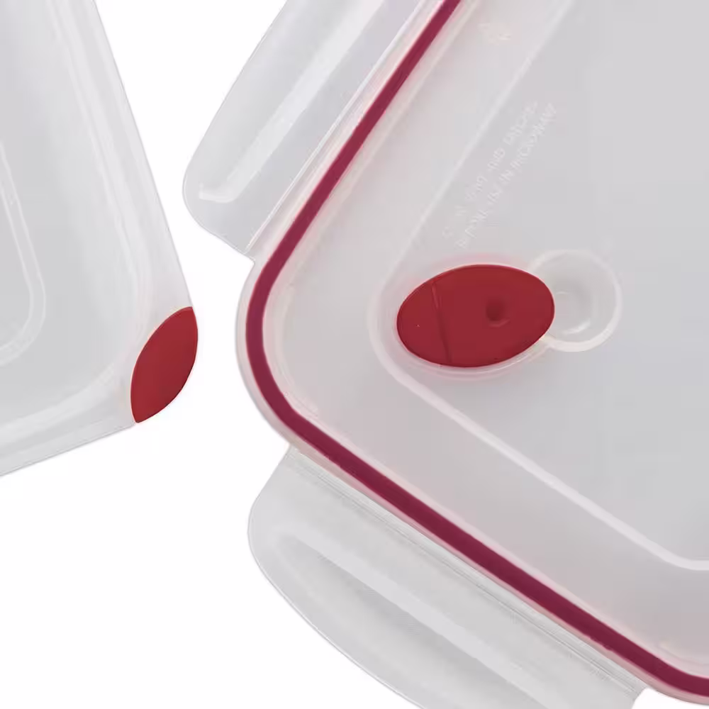 Sterilite 16-Cup Rectangle UltraSeal Food Storage Container, Red 8 Ct