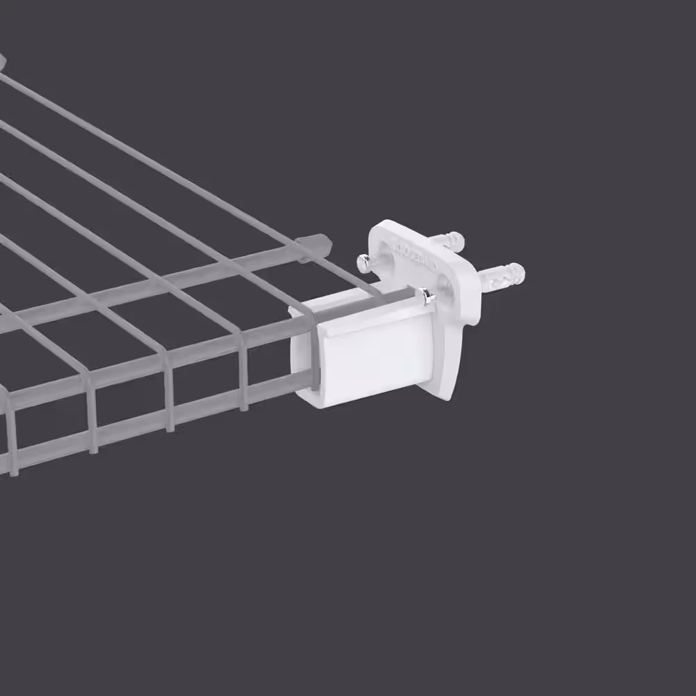 ClosetMaid 2.75 in. H Pre-Loaded Low Profile Wall Brackets with Anchors for Wire Shelving (250-Pack)