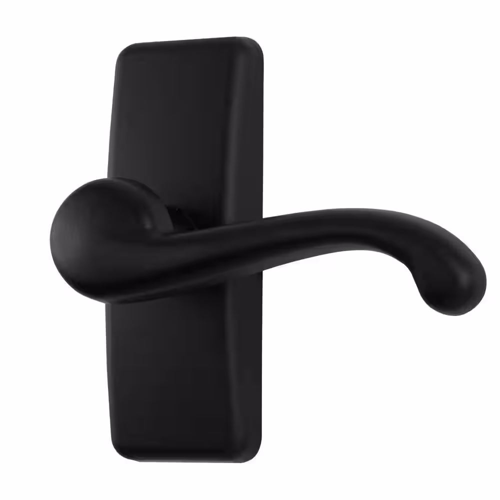 IDEAL SECURITY GL Lever Set with Locking Inside Latch for Storm and Screen Doors, Matte Black