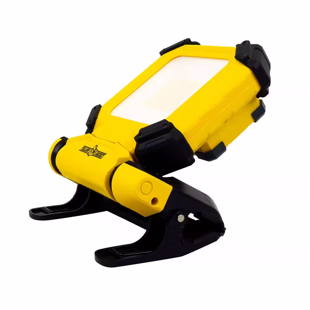 Yellow Jacket 1700 Lumens Rechargeable Clamping Work Light, Yellow