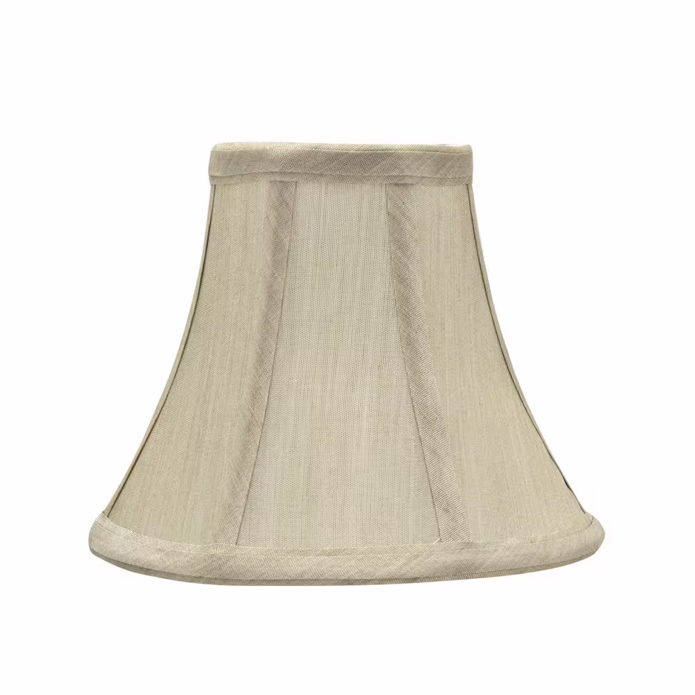 Aspen Creative Corporation 6 in. x 5 in. Beige Bell Lamp Shade (9-Pack)