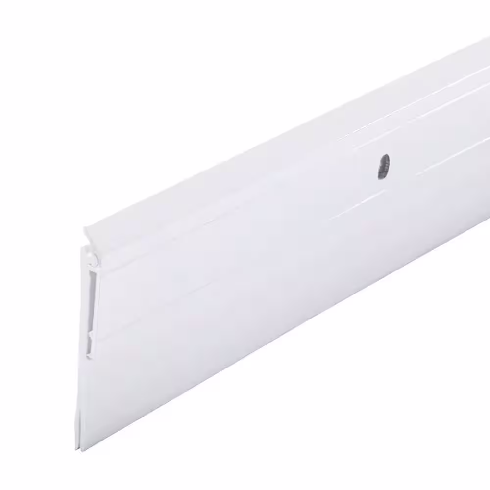 M-D Building Products 36 in. White Aluminum and Vinyl Heavy-duty Deny Screw-on Door Sweep