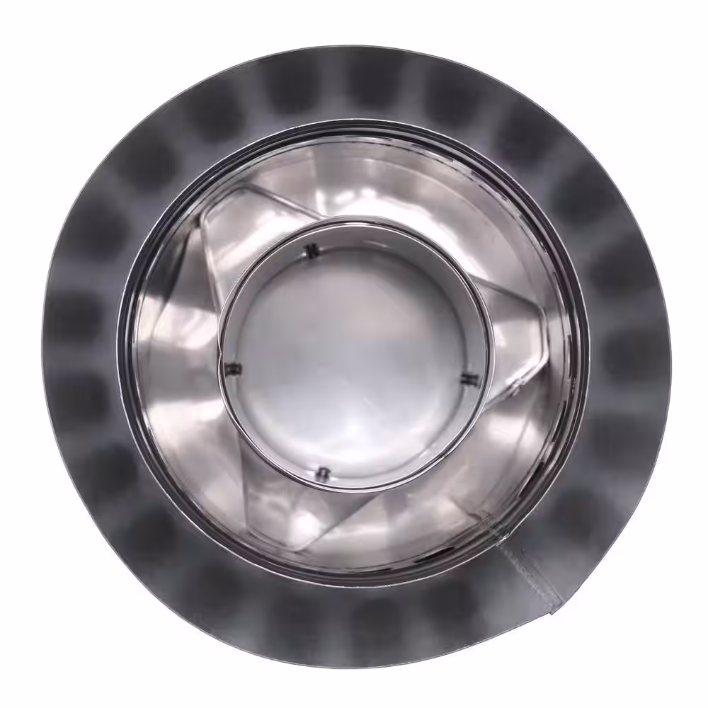 Rheem 3 in. x 5 in. Vertical Concentric Termination Vent Kit Stainless Steel for Mid Efficiency Tankless Gas Water Heaters