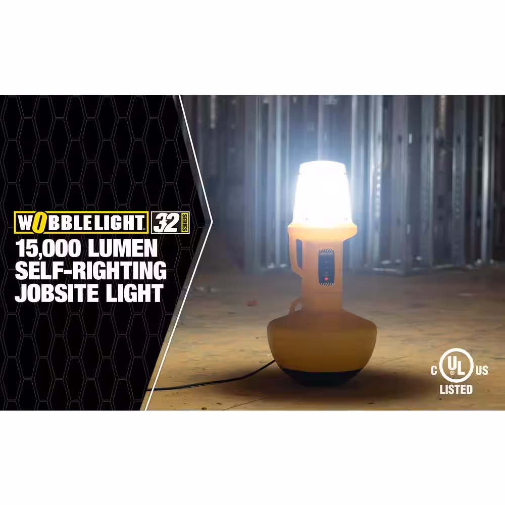 Southwire 15,000 Lumens 360-Degree Wobblelight V-Series Portable LED Work Light