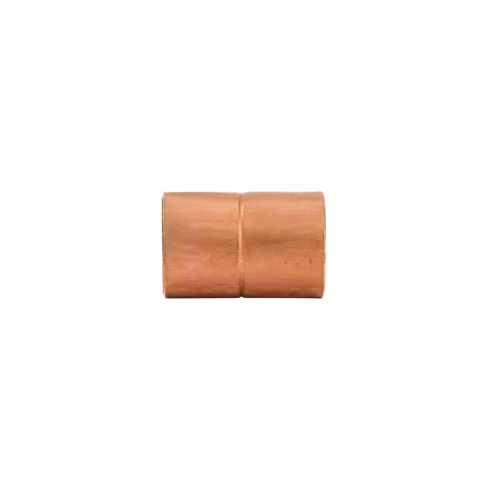 Everbilt 1/2 in. Copper Pressure Cup x Cup Coupling with Stop Fitting Pro Pack (50-Pack)