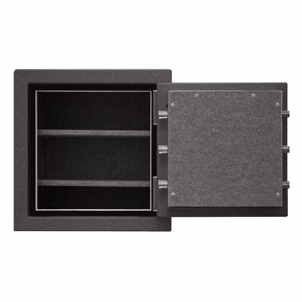 MESA 3.3 cu. ft. All Steel Burglary and Fire Safe with Electronic Lock, Hammered Grey