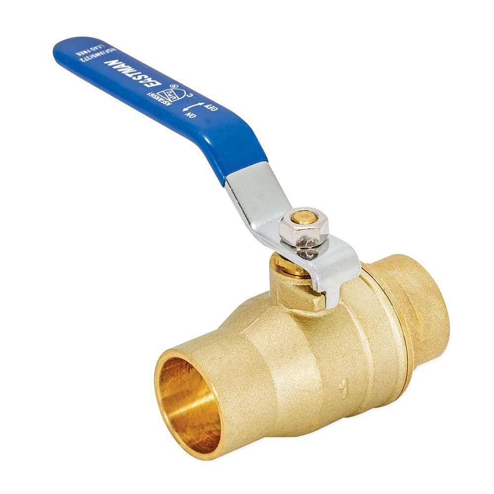 EASTMAN 1 in. x 1 in. Brass Sweat C x C Full Port Ball Valve
