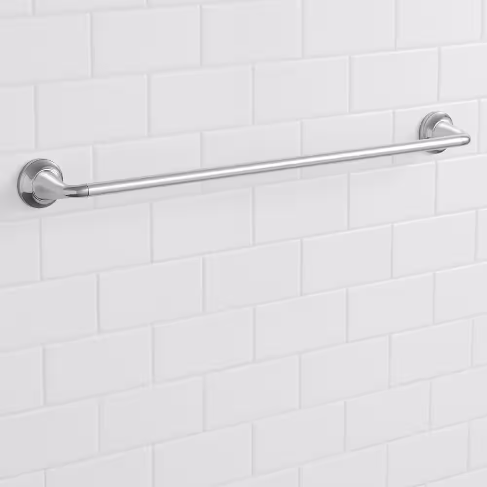 Glacier Bay Constructor 24 in. Towel Bar in Chrome