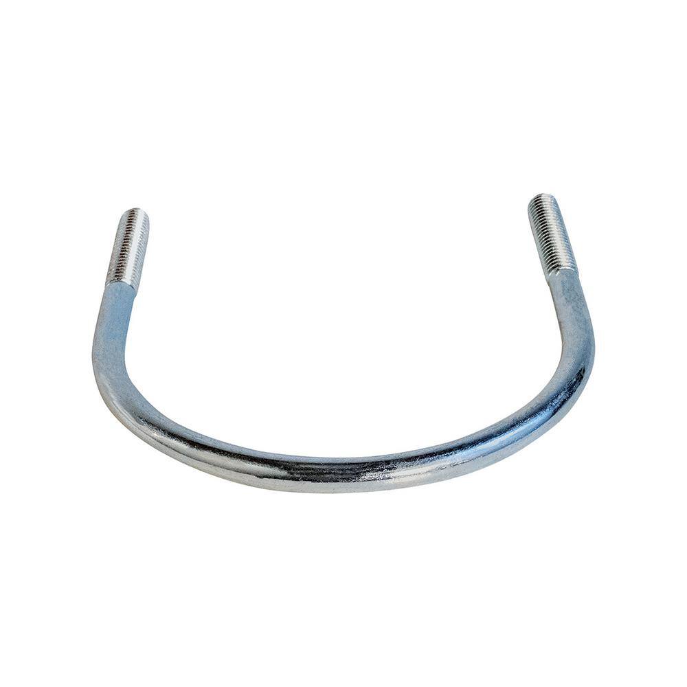 The Plumber's Choice 5 in. Light Duty Galvanized Steel U-Bolt Pipe Clamp with Hex Nuts (10-Pack)