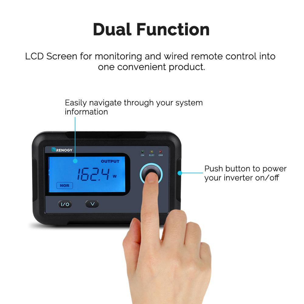 Renogy Monitoring Screen for PGH Inverter