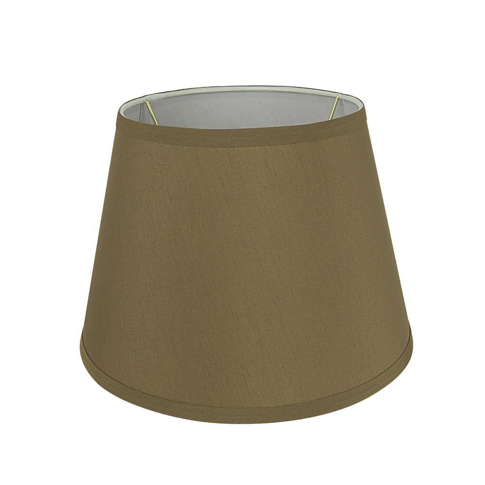 Aspen Creative Corporation 12 in. x 8.5 in. Sand Brown Hardback Empire Lamp Shade