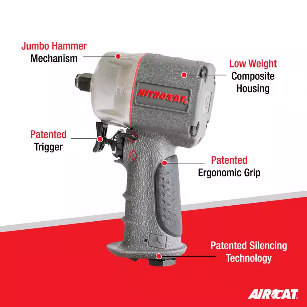 AIRCAT NITROCAT 1/2 in. Composite Impact Wrench