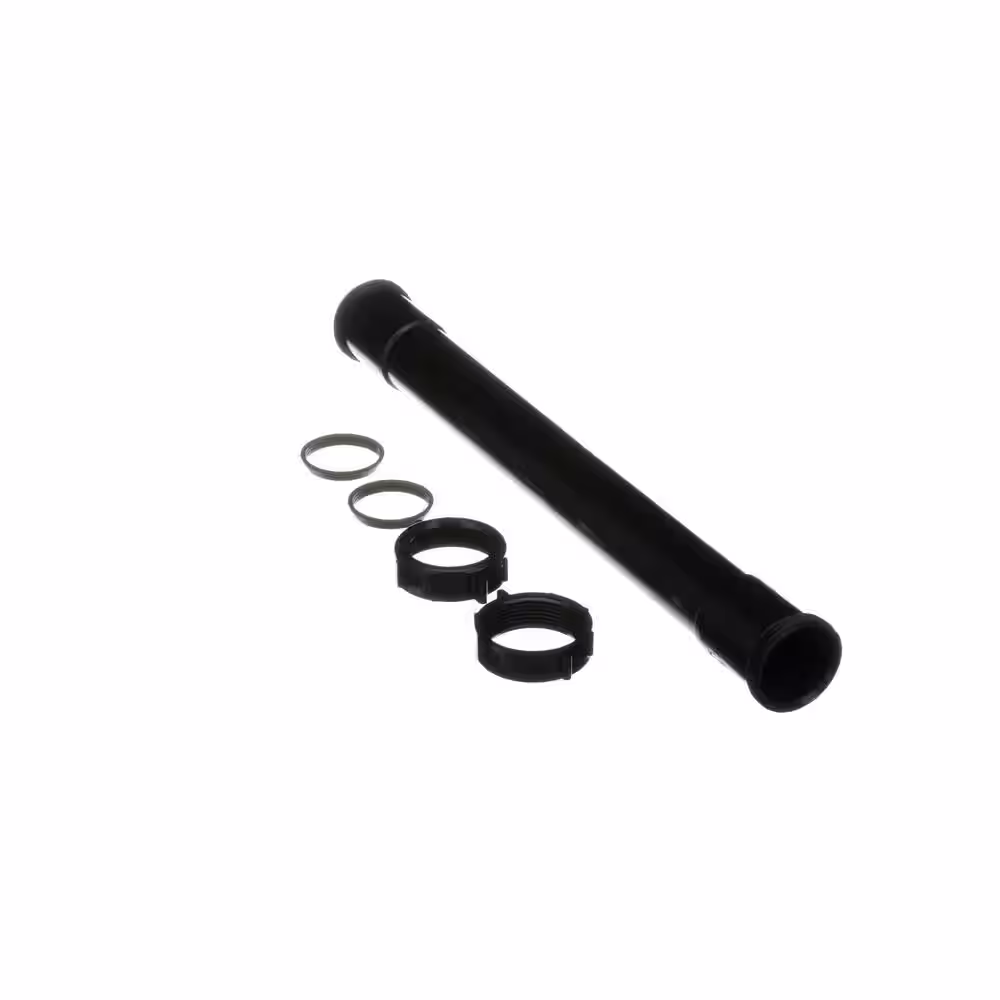 Oatey 1-1/2 in. x 16 in. Black Plastic Double Slip-Joint Sink Drain Tailpiece Extension Tube