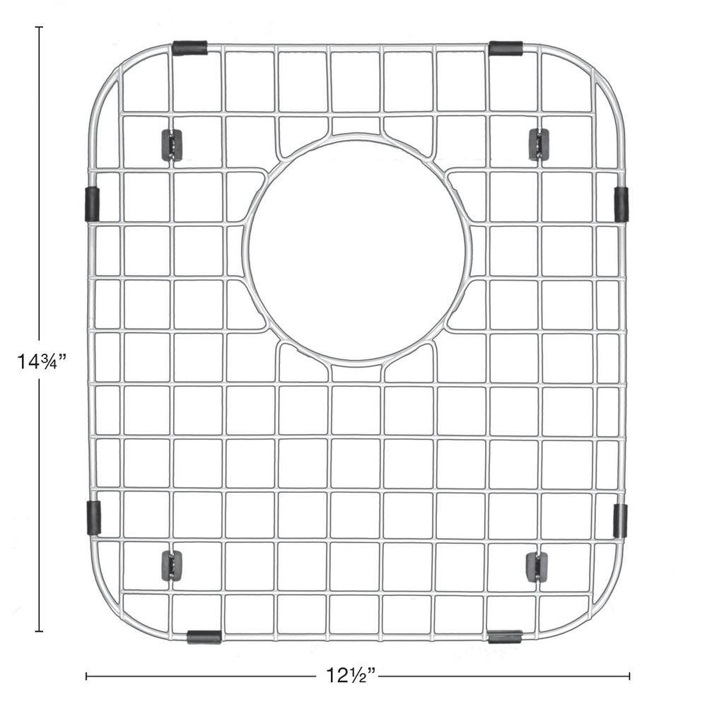 Karran 12-1/2 in. x 14-3/4 in. Stainless Steel Bottom Grid Fits E-360R