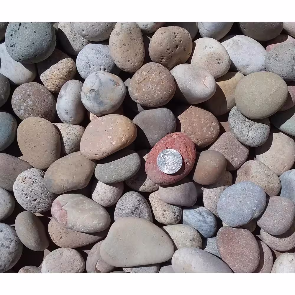 None Rock Ranch 0.25 cu. ft. 20 lbs. 1/2 in. to 1 in. Buff Mexican Beach Pebble (40-Bag 10 cu. ft. 800 lbs. Pallet)