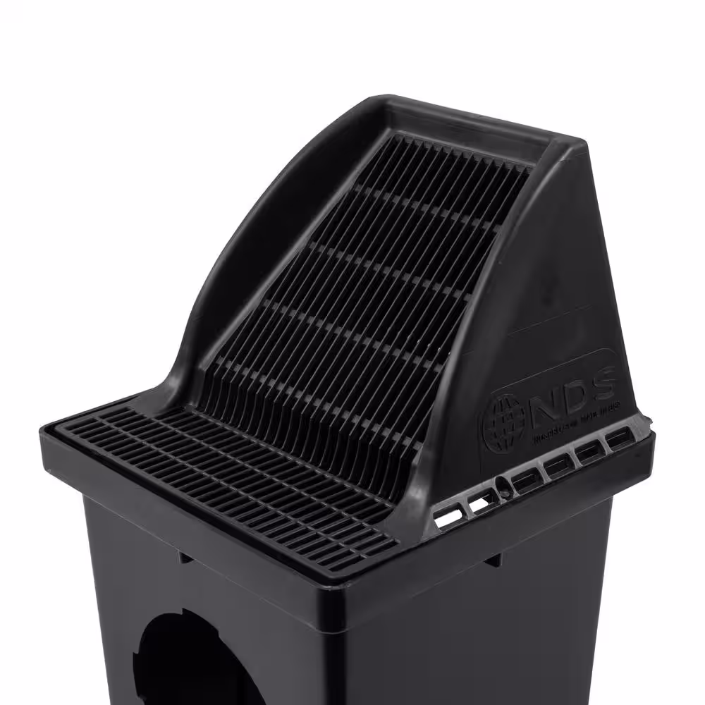 NDS 12 in. x 12 in. Down Spout Drainage Catch Basin Grate