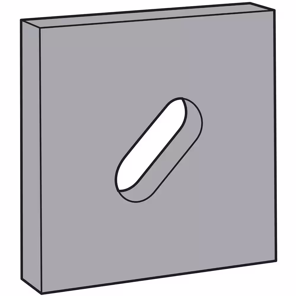 Simpson Strong-Tie LBPS 3 in. x 3 in. ZMAX Galvanized Slotted Bearing Plate with 5/8 in. Bolt Diameter