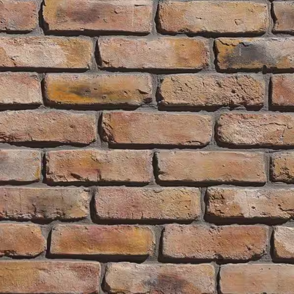 Koni Brick Old Chicago Buff 8.20 in. x 2.50 in. Thin Brick 10.76 sq. ft. Flats Manufactured Stone Siding