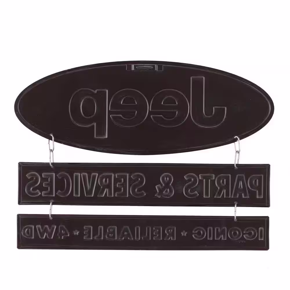Open Road Brands Jeep Linked Tin Decorative Sign