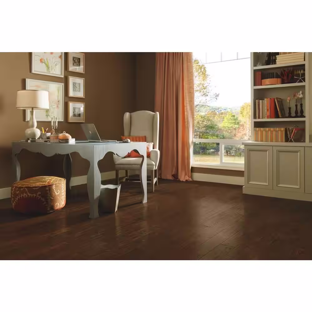 Bruce American Vintage Mocha Oak 3/8 in. T x 5 in. W Hand Scraped Engineered Hardwood Flooring (25 sqft/case)