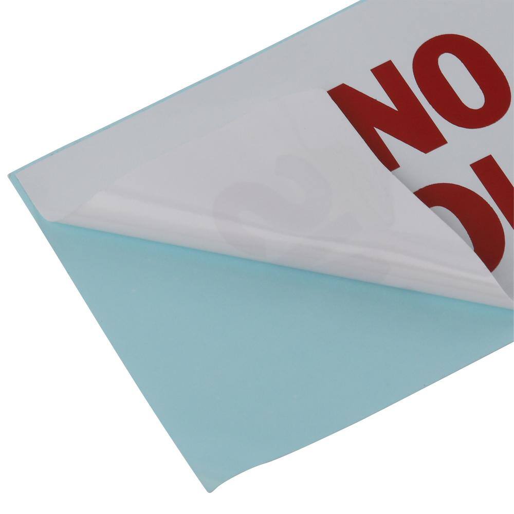 Lynch Sign 9 in. x 3 in. Decal Red on White Sticker No Smoking with Symbol