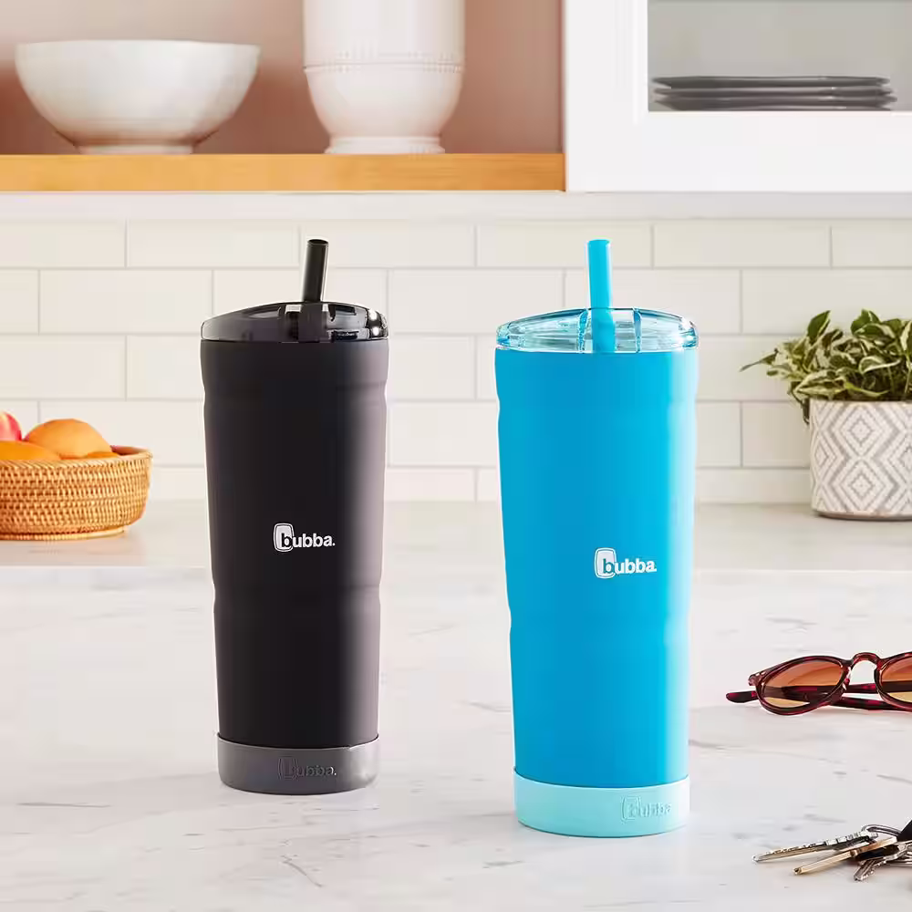 Bubba 24 oz. Tutti Fruity Blue and Licorice Stainless Steel Tumbler (Set of 2)