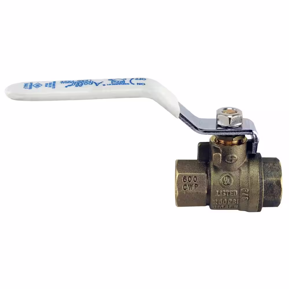 Apollo 3/8 in. Lead Free Brass FNPT x FNPT Full-Port Ball Valve