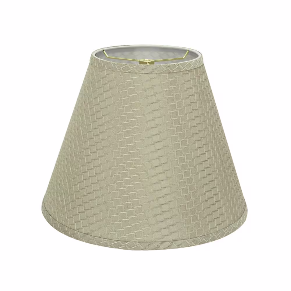Aspen Creative Corporation 14 in. x 11 in. Sand Yellow Hardback Empire Lamp Shade