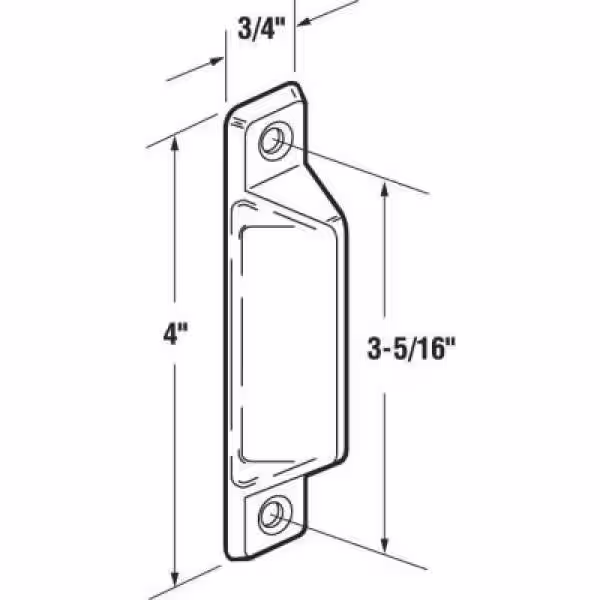 Prime-Line Deluxe Sash Lift, 3-5/16 in., Diecast Construction, White