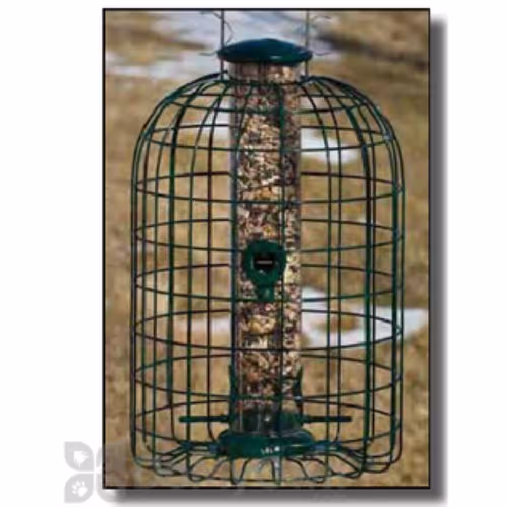 AUDOBON Wild Bird Caged Tube Bird Feeder (4-Ports)