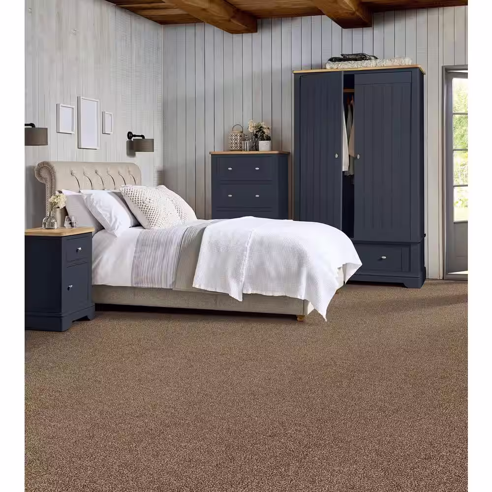 TrafficMaster Field Day Brown Residential 18 in. x 18 in. Peel and Stick Carpet Tile (10 Tiles/Case) (22.5 sq. ft.)