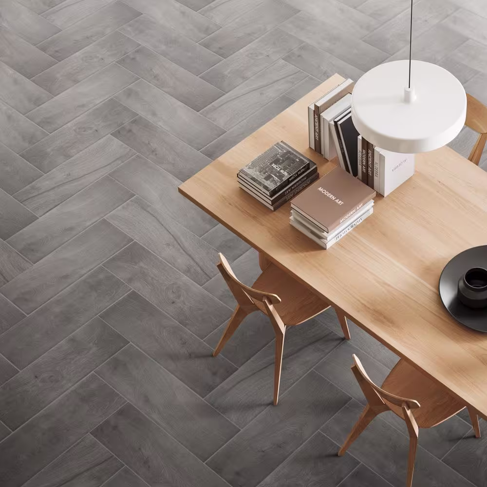 Merola Tile Ella Hill Grey 8 in. x 24-1/8 in. Ceramic Floor and Wall Tile (12.33 sq. ft./Case)