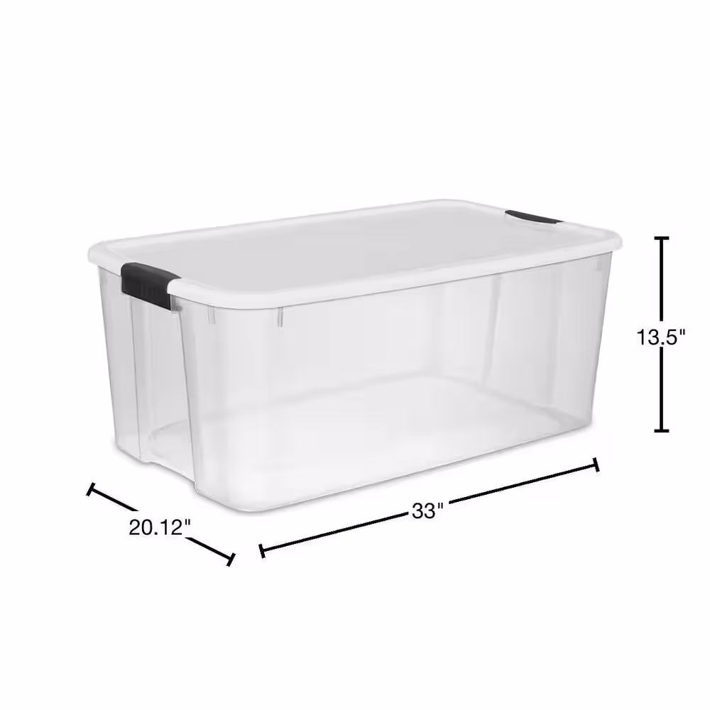 Sterilite 116 Qt. Ultra Storage Tote Box (4 Pack) and 66 Qt. Containers (6 Pack)