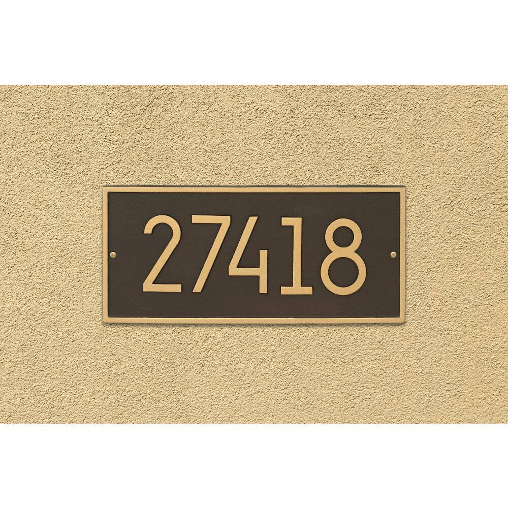 Whitehall Products Hartford Modern Personalized Rectangle Wall Plaque