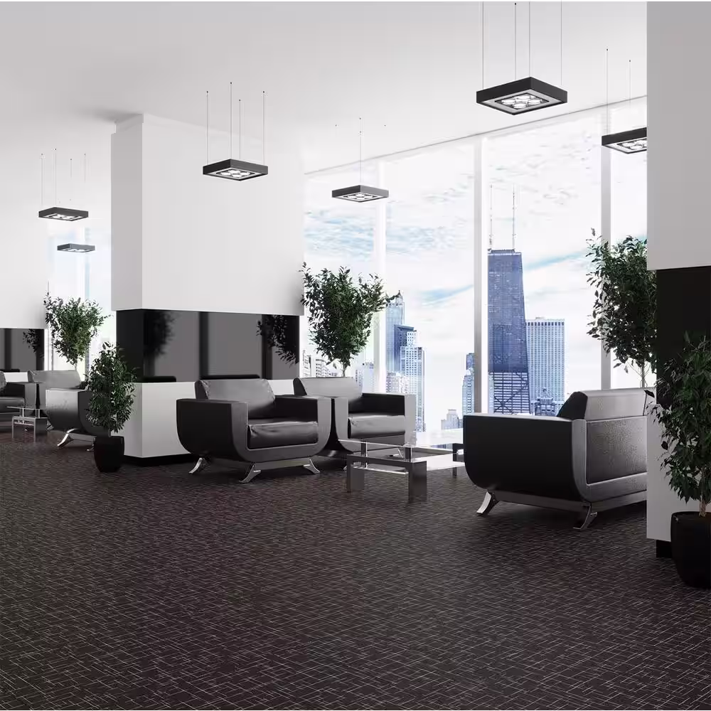 None FabCore Bronze Deco 28 MIL x 12 in. W x 24 in. L Glue Down Waterproof Vinyl Tile Flooring (36 sqft/case)