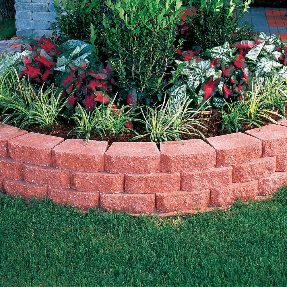 Pavestone 4 in. x 11.75 in. x 6.75 in. River Red Concrete Retaining Wall Block