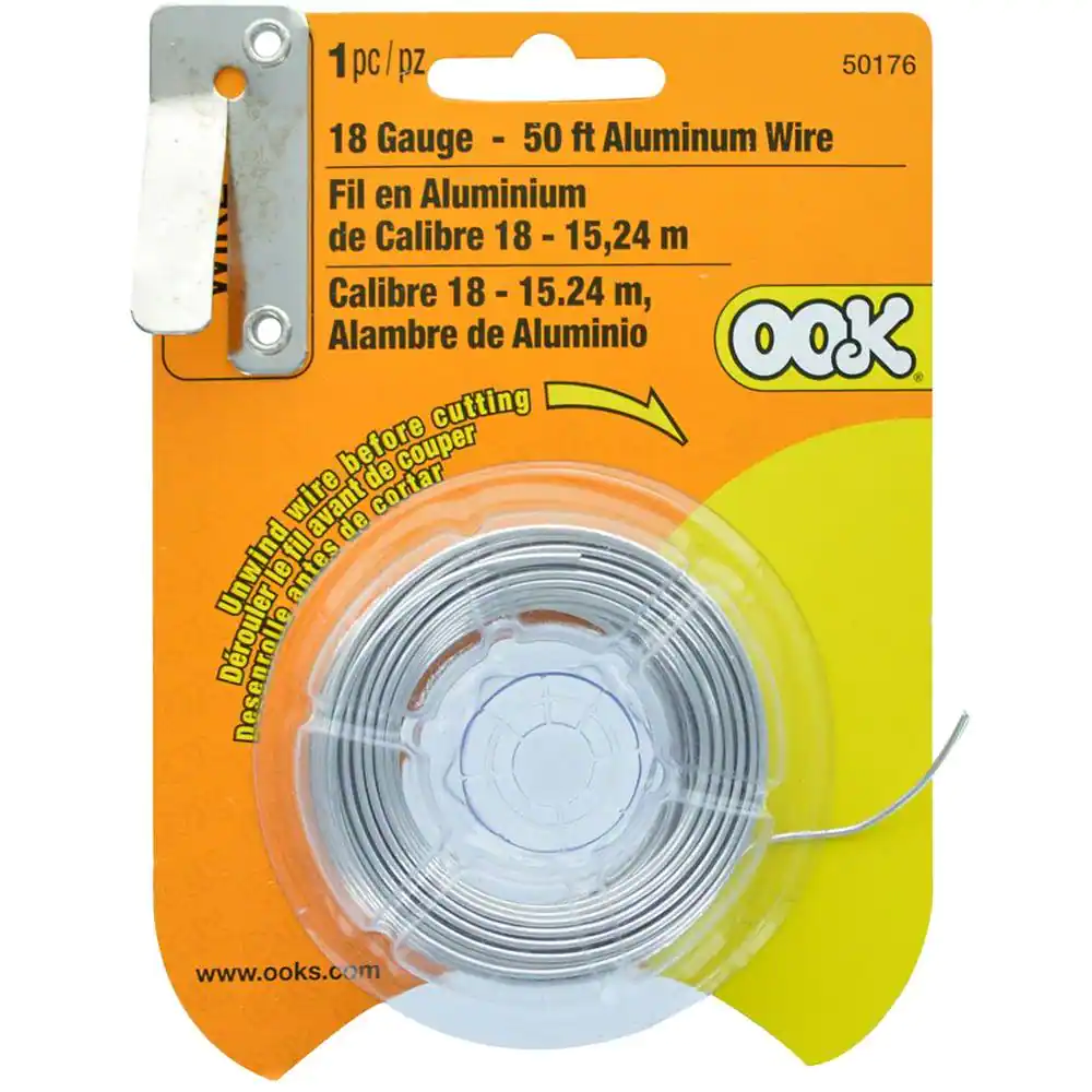 OOK 50 ft. 10 lb. 18-Gauge Aluminum Hobby Wire