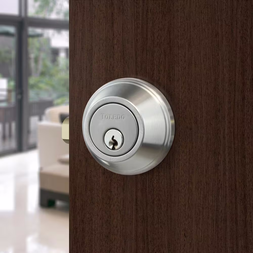 Toledo Double Cylinder Satin Stainless-Steel Deadbolt