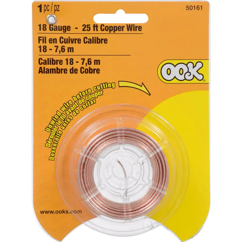 OOK 25 ft. 35 lb. 18-Gauge Copper Hobby Wire