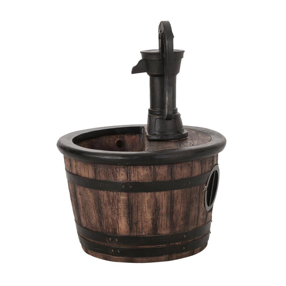 Noble House Colquitt Outdoor 26.5 in. Water Pump Fountain