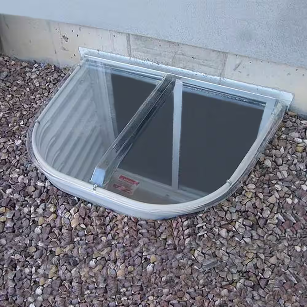 SHAPE PRODUCTS 53 in. W x 38 in. D x 2-1/2 in. H Premium Heavy-Arched Flat Window Well Cover