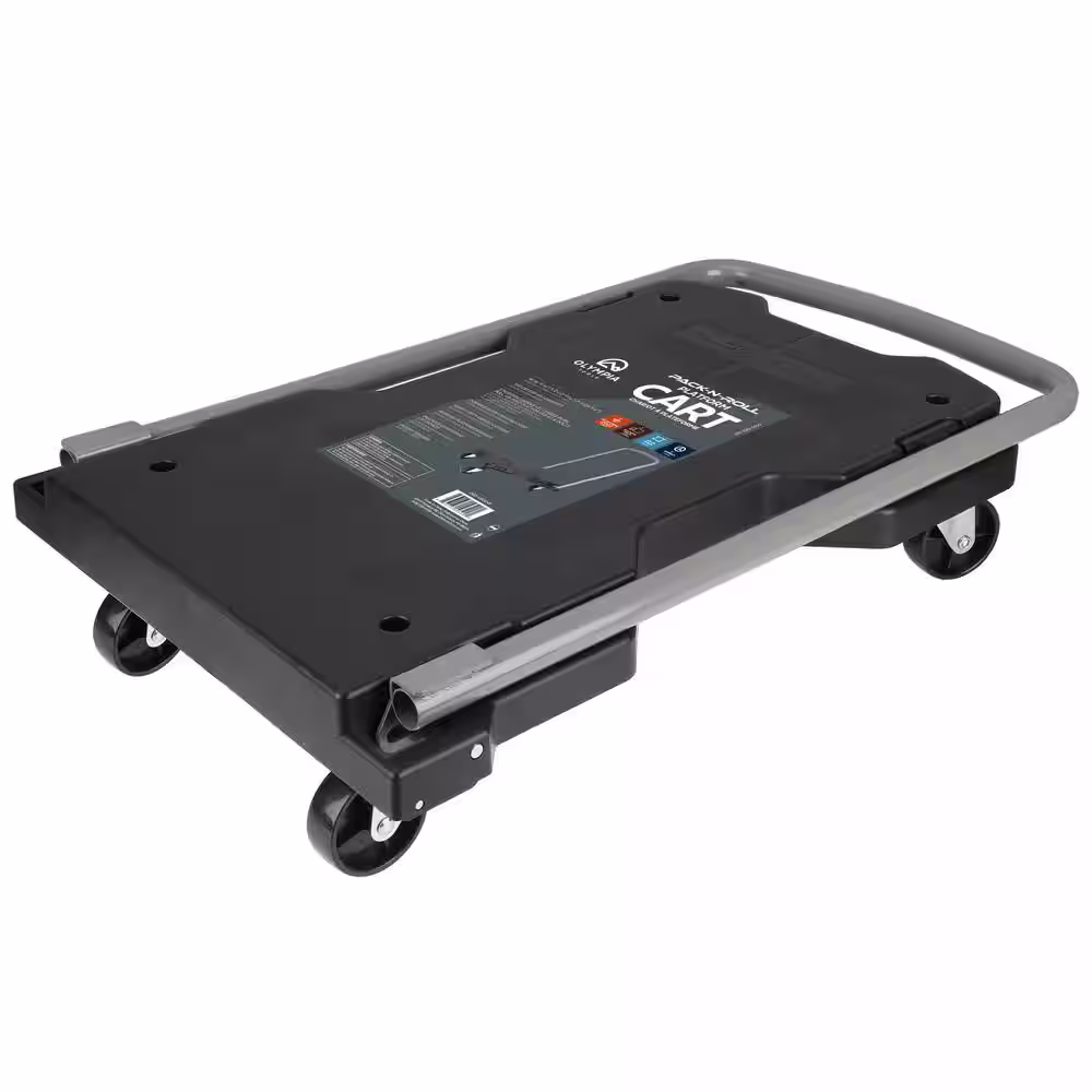 PACK-N-ROLL 330 lb Resin Platform Cart Hand Trolley with Foldable Handle